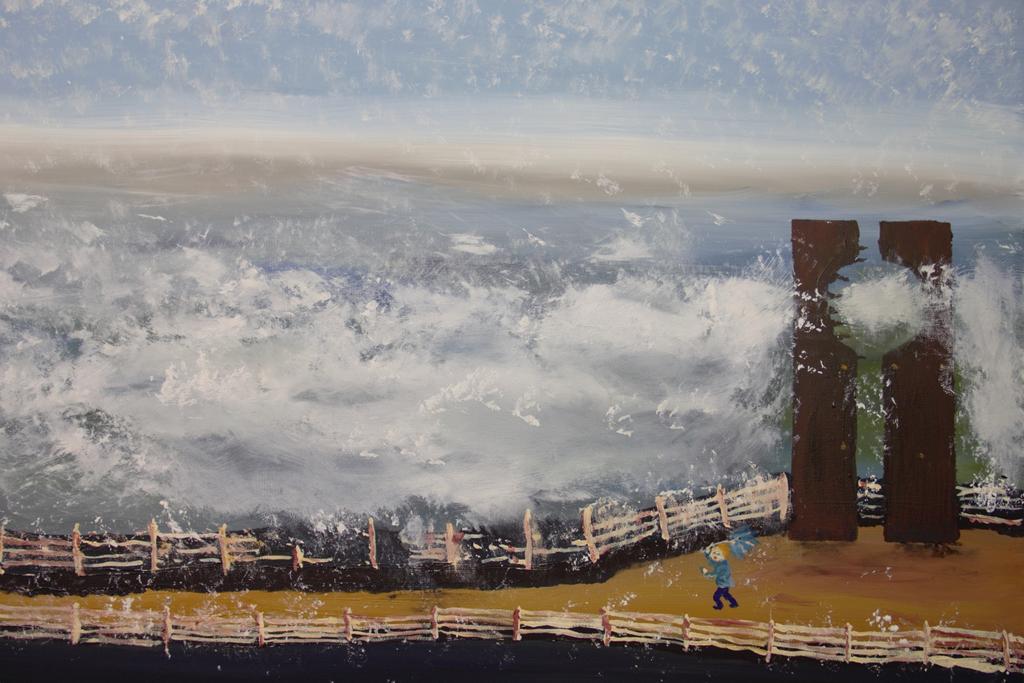 Blackpool's angry seas